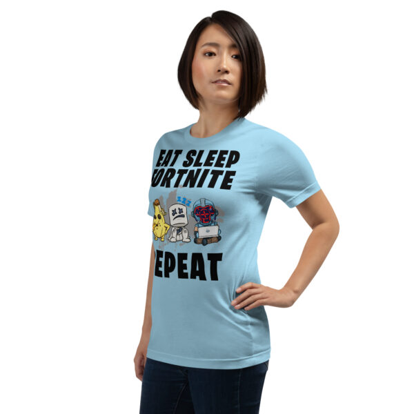 Victory Royale Routine Unisex Tee: Fortnite Cycle - Image 34