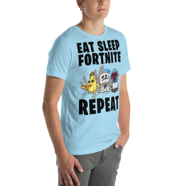 Victory Royale Routine Unisex Tee: Fortnite Cycle - Image 37