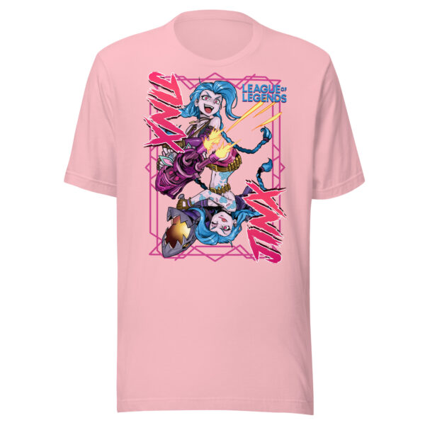 Explosive Charm Unisex Tee: League of Legends Jinx