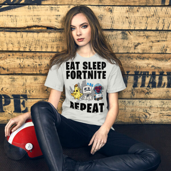 Victory Royale Routine Unisex Tee: Fortnite Cycle - Image 19