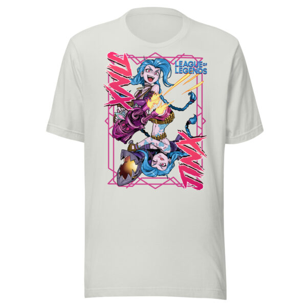 Explosive Charm Unisex Tee: League of Legends Jinx - Image 37