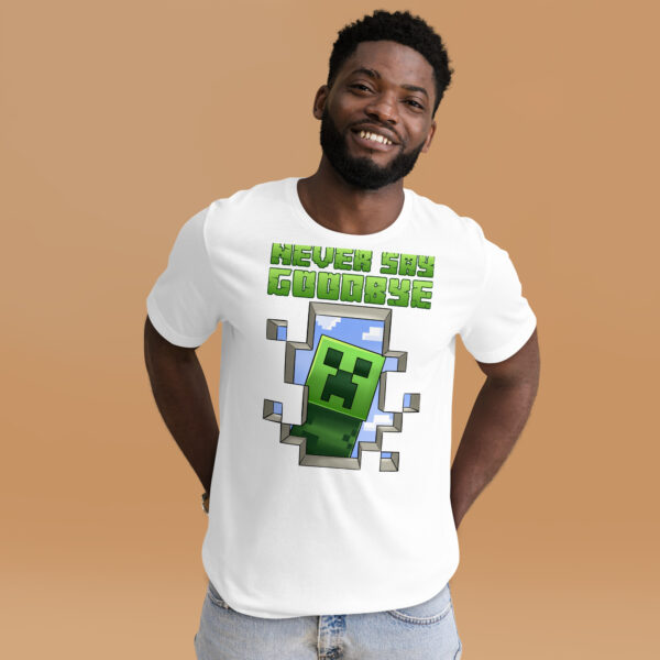 Pixel Promise Tee: Minecraft Never Say Goodbye Unisex T-Shirt - Image 16