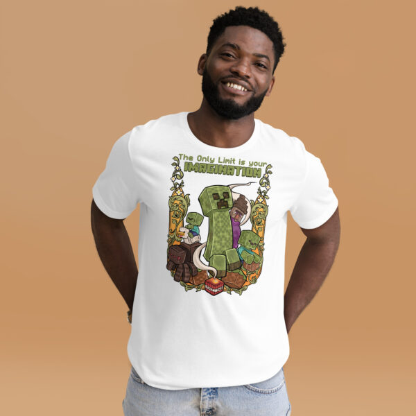 Builder's Dream Unisex Tee: Minecraft Imagination - Image 7