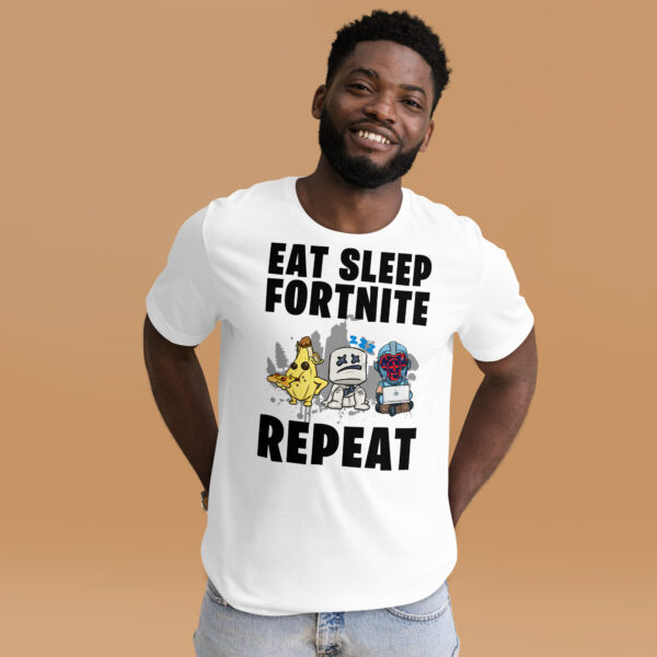 Victory Royale Routine Unisex Tee: Fortnite Cycle - Image 8