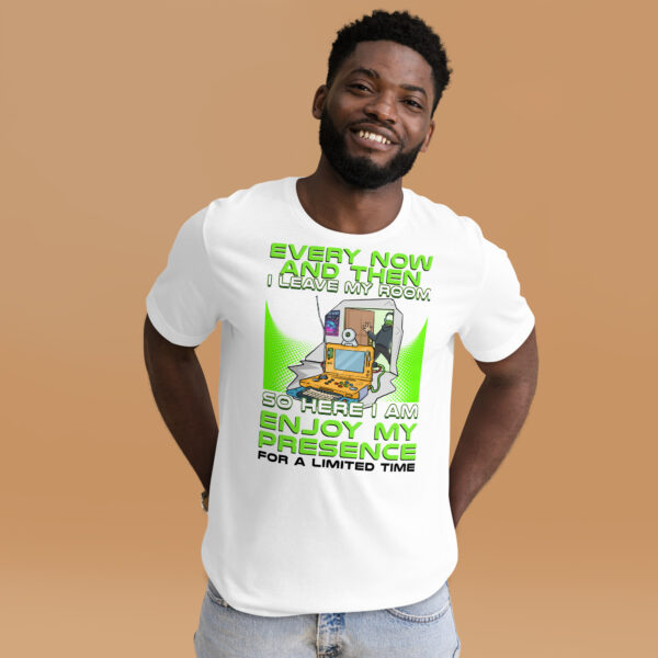 Exclusive Gamer Alert: 'Enjoy My Presence' Unisex T-Shirt - Image 9