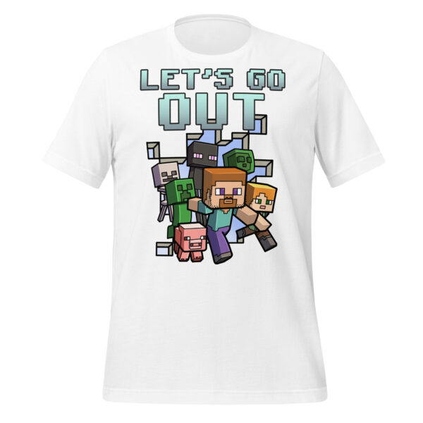 Explore in Style: 'Minecraft Let's Go Out' Unisex T-Shirt