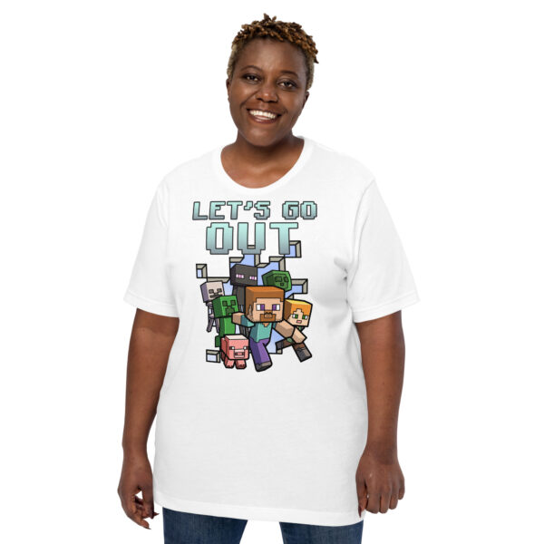 Explore in Style: 'Minecraft Let's Go Out' Unisex T-Shirt - Image 7