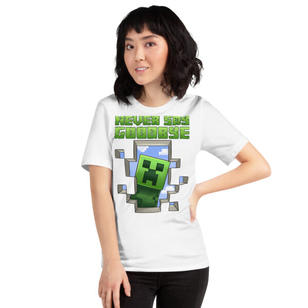 Pixel Promise Tee: Minecraft Never Say Goodbye Unisex T-Shirt - Image 9