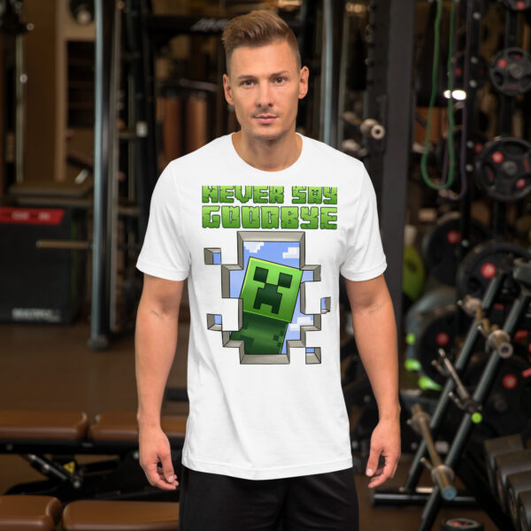 Pixel Promise Tee: Minecraft Never Say Goodbye Unisex T-Shirt - Image 11