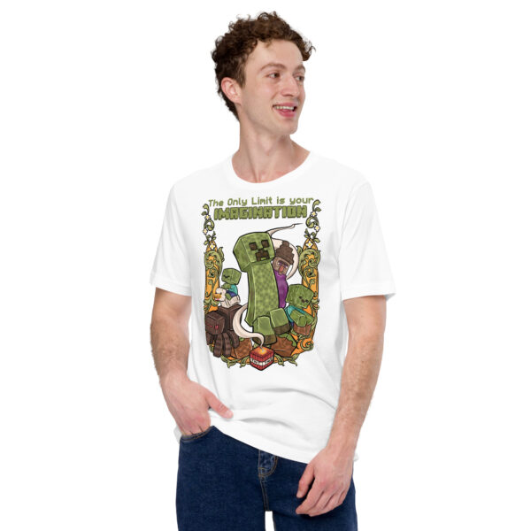 Builder's Dream Unisex Tee: Minecraft Imagination - Image 5