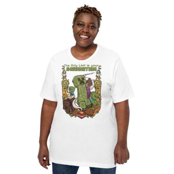 Builder's Dream Unisex Tee: Minecraft Imagination - Image 6