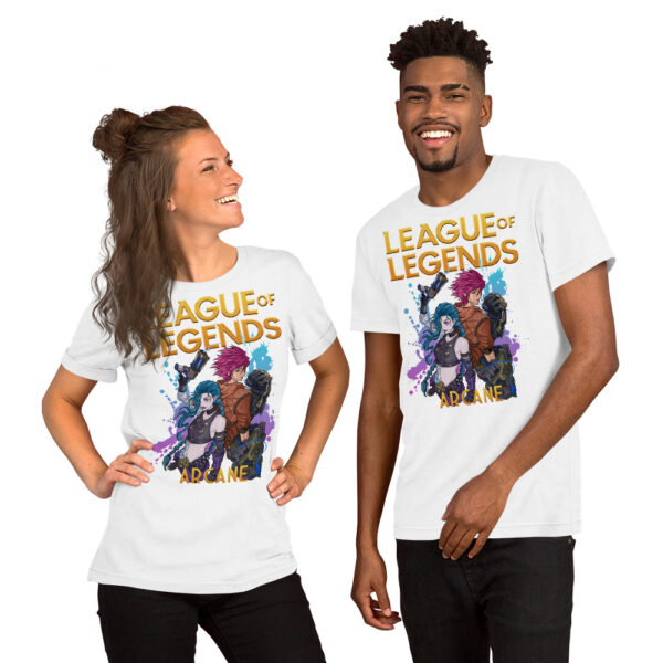 Tales of Valor Unisex Tee: League of Legends Arcane - Image 12