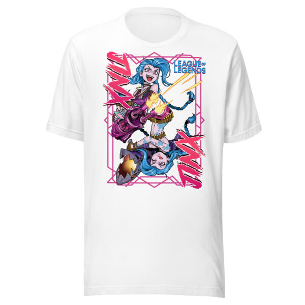 Explosive Charm Unisex Tee: League of Legends Jinx - Image 41