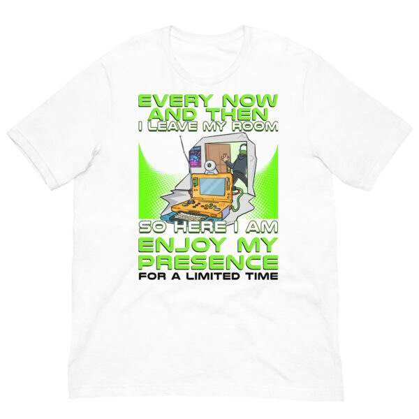 Exclusive Gamer Alert: 'Enjoy My Presence' Unisex T-Shirt - Image 6