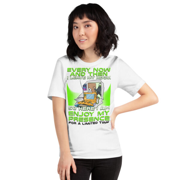 Exclusive Gamer Alert: 'Enjoy My Presence' Unisex T-Shirt - Image 13