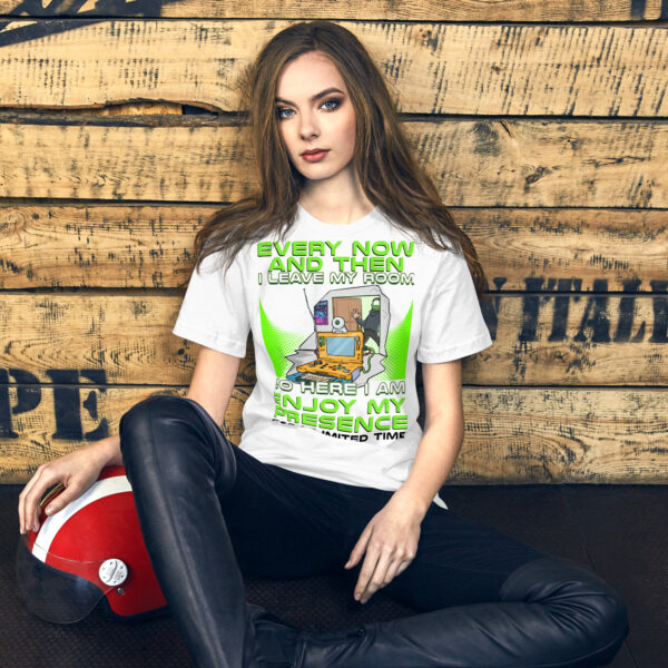 Exclusive Gamer Alert: 'Enjoy My Presence' Unisex T-Shirt - Image 14