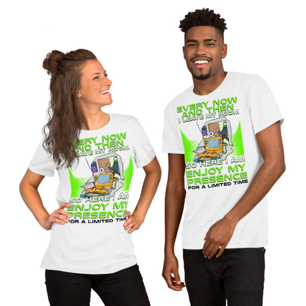 Exclusive Gamer Alert: 'Enjoy My Presence' Unisex T-Shirt - Image 15