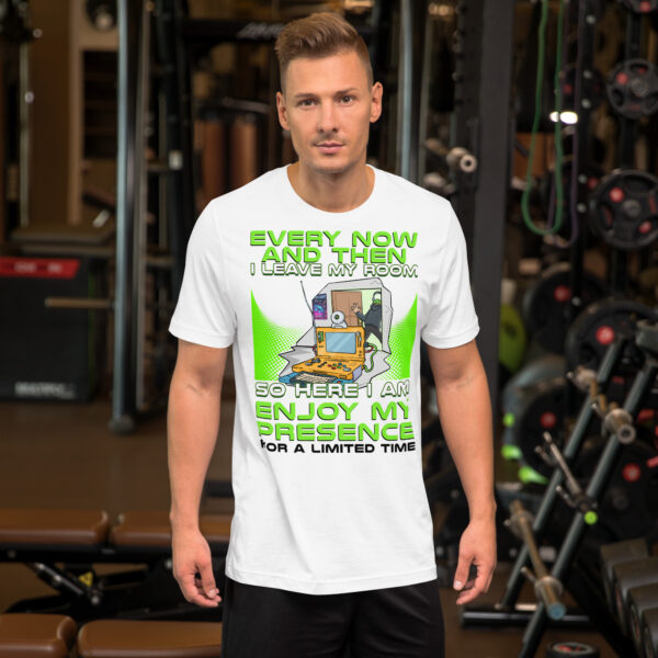 Exclusive Gamer Alert: 'Enjoy My Presence' Unisex T-Shirt - Image 16