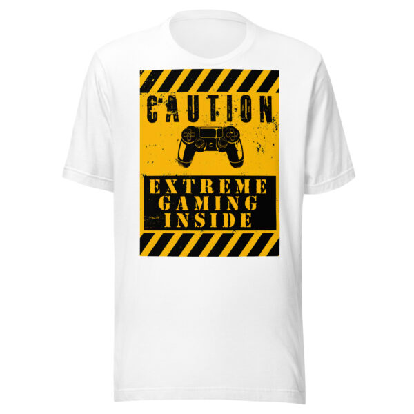 Flash Your Gamer Status with the Ultimate 'Caution: Extreme Gaming Inside' Tee!