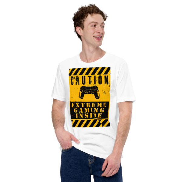 Flash Your Gamer Status with the Ultimate 'Caution: Extreme Gaming Inside' Tee! - Image 5