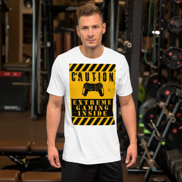 Flash Your Gamer Status with the Ultimate 'Caution: Extreme Gaming Inside' Tee! - Image 12