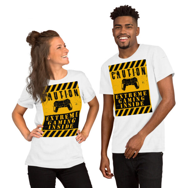 Flash Your Gamer Status with the Ultimate 'Caution: Extreme Gaming Inside' Tee! - Image 14