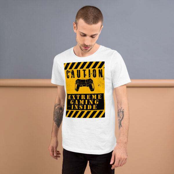 Flash Your Gamer Status with the Ultimate 'Caution: Extreme Gaming Inside' Tee! - Image 15