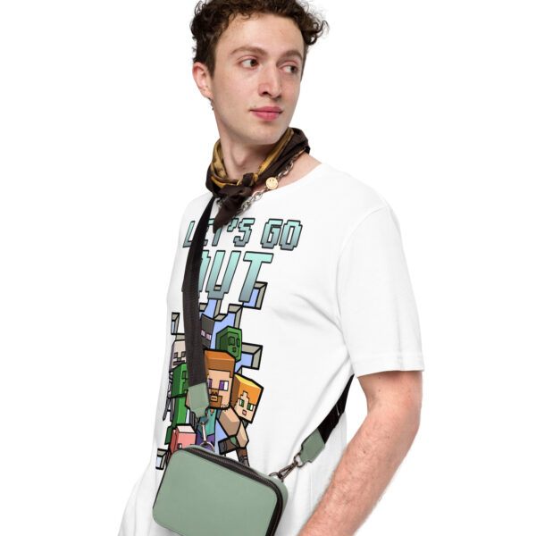 Explore in Style: 'Minecraft Let's Go Out' Unisex T-Shirt - Image 5