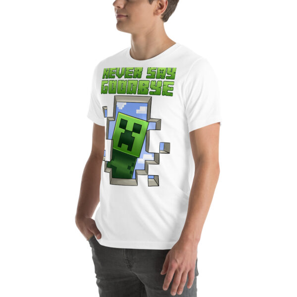 Pixel Promise Tee: Minecraft Never Say Goodbye Unisex T-Shirt - Image 17