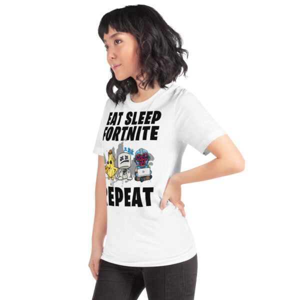 Victory Royale Routine Unisex Tee: Fortnite Cycle - Image 14