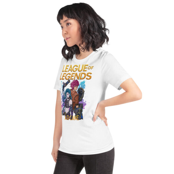 Tales of Valor Unisex Tee: League of Legends Arcane - Image 14