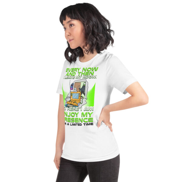 Exclusive Gamer Alert: 'Enjoy My Presence' Unisex T-Shirt - Image 12