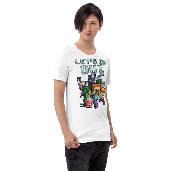 Explore in Style: 'Minecraft Let's Go Out' Unisex T-Shirt - Image 18