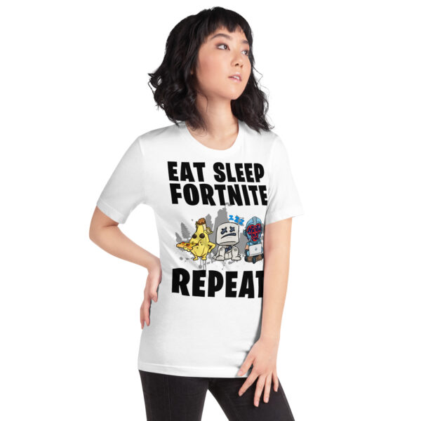 Victory Royale Routine Unisex Tee: Fortnite Cycle - Image 13