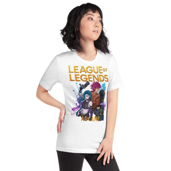 Tales of Valor Unisex Tee: League of Legends Arcane - Image 13