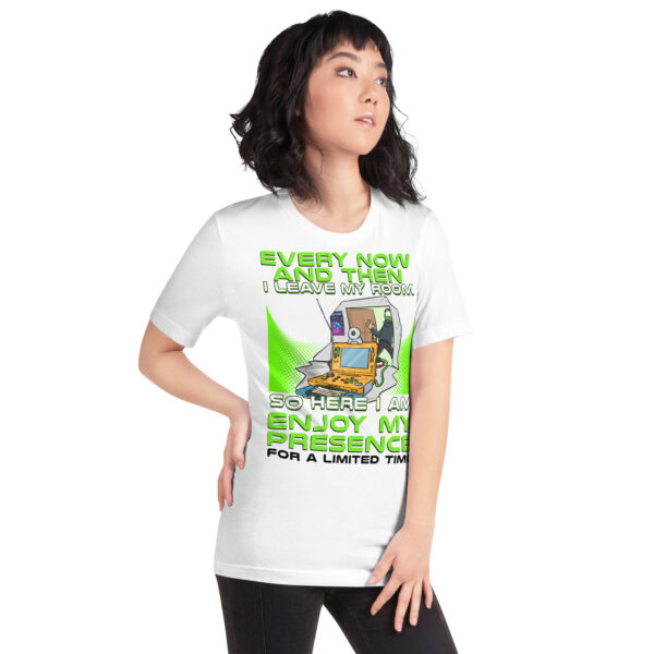 Exclusive Gamer Alert: 'Enjoy My Presence' Unisex T-Shirt - Image 11